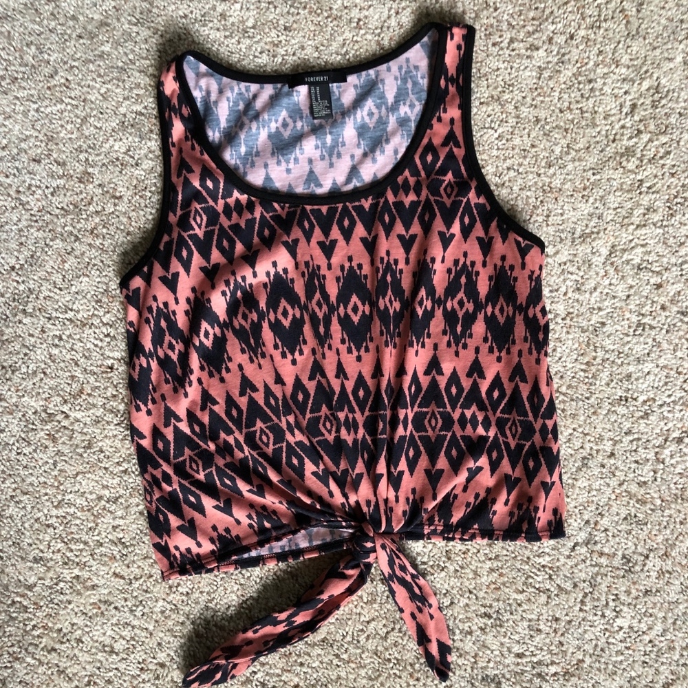 Forever 21 Tie Front Tank
